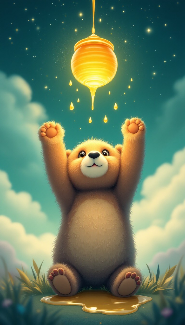 Free Bear Reaches Honey Image - Bear, Teddy, Honey | Download at StockCake