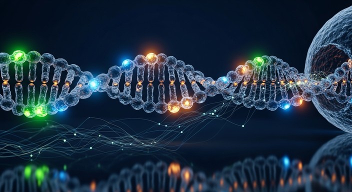 Free Glowing Genetic Structure Image - Dna, Genetic, Molecular ...