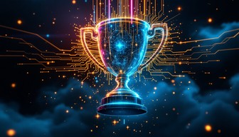 Free Digital Victory Trophy Image - Trophy, Holographic, Cyberpunk ...