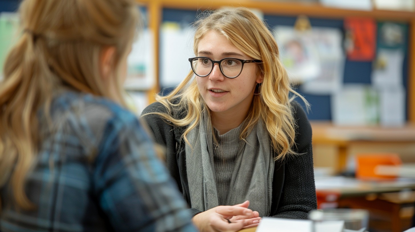 Free Intimate Conversation Moment Image - Conversation, Classroom ...