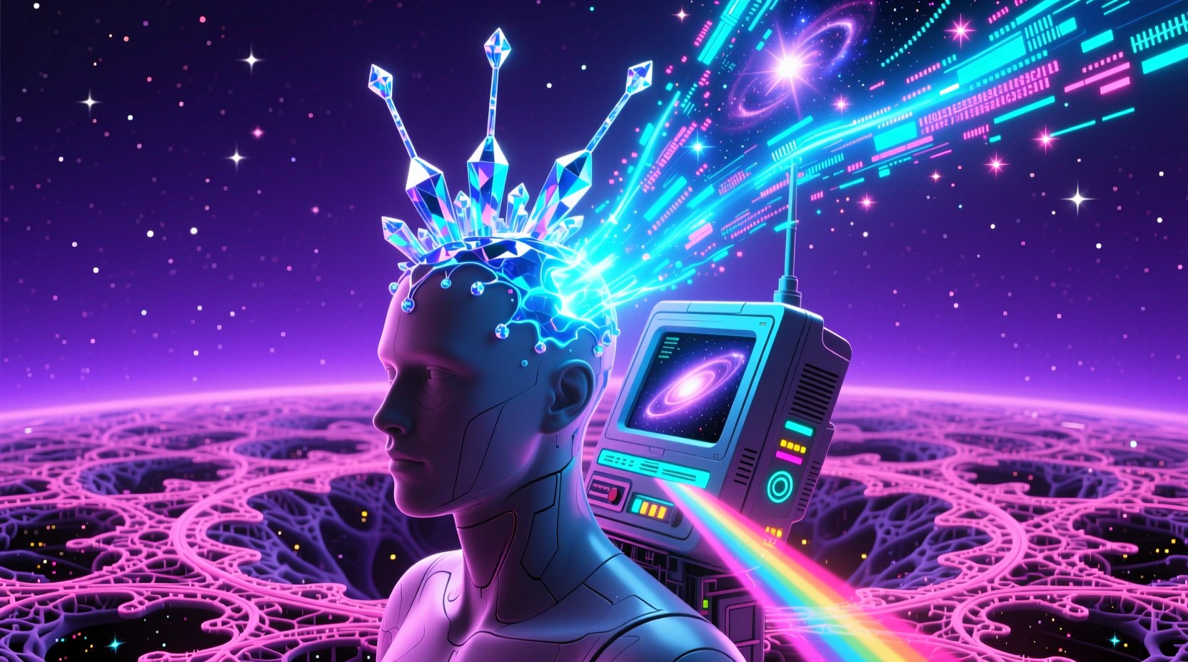 Free Cosmic Mind Interface Image - Cosmic, Digital, Surreal | Download ...