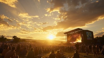 Free Sunset Concert Outdoors Image - Concert, Sunset, Crowd | Download ...