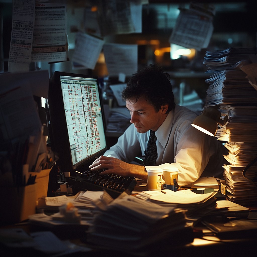 Free Late Night Work Image - Office, Night, Computer | Download at ...