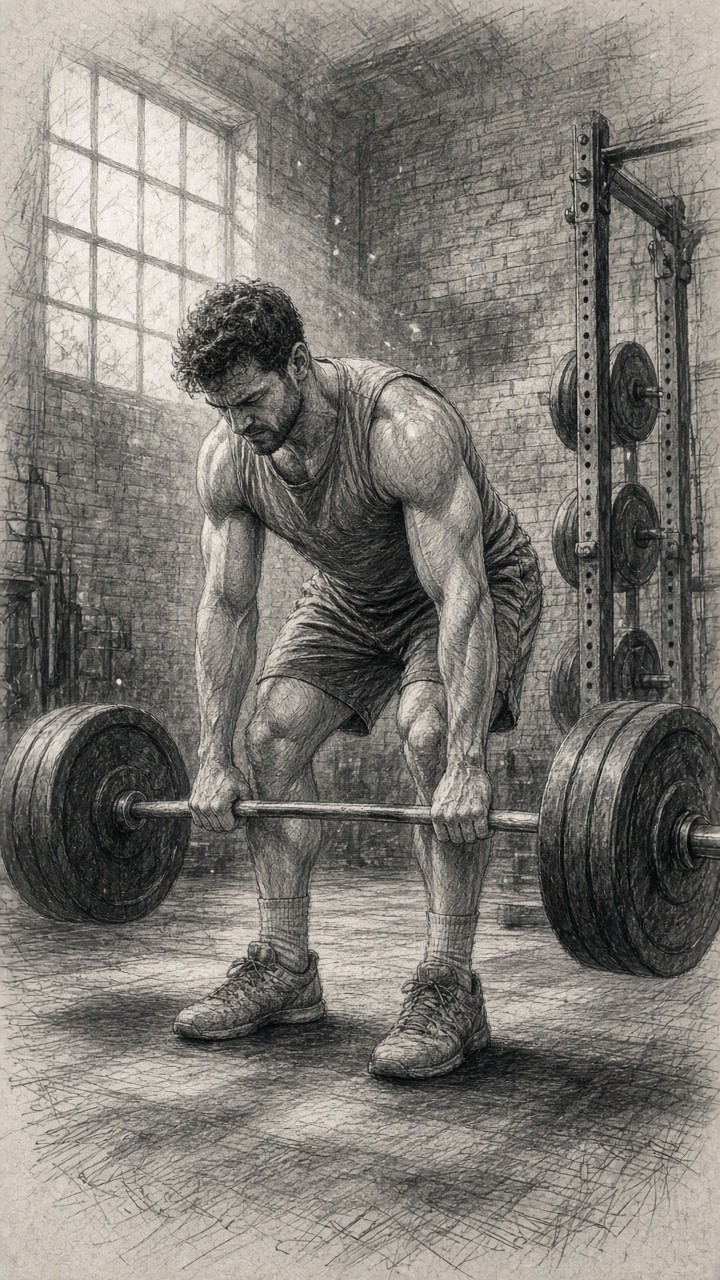 Download Graphite Deadlift Sketch Image - Sketch, Pencil, Graphite ...