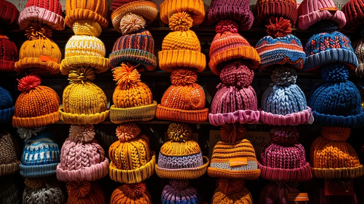 Free Colorful knitted hats Image - Hats, Colorful, Knitted | Download ...