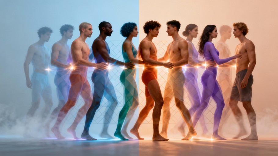 Free Colorful Human Chain Image - Art, Sculpture, Colorful | Download ...