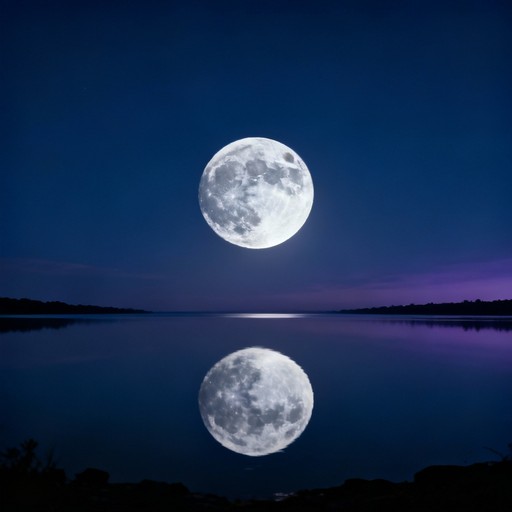 Moon Flection Free Moonlight Reflection Serenity Photo - Moon, Reflection, Night ...