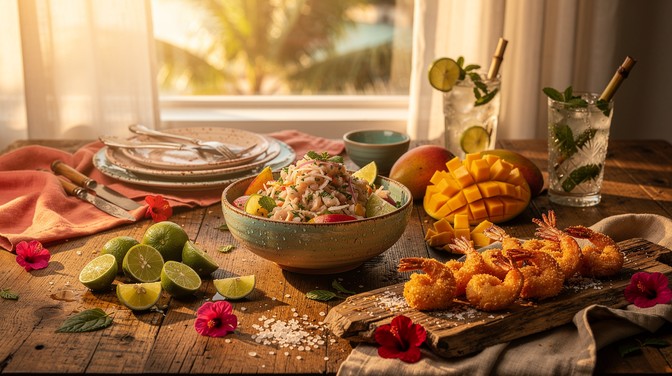 Free Tropical Brunch Bliss Image - Brunch, Tropical, Seafood | Download ...