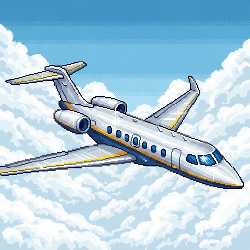 Free Luxury Pixel Jet Image - Jet, Aircraft, Pixel | Download at StockCake