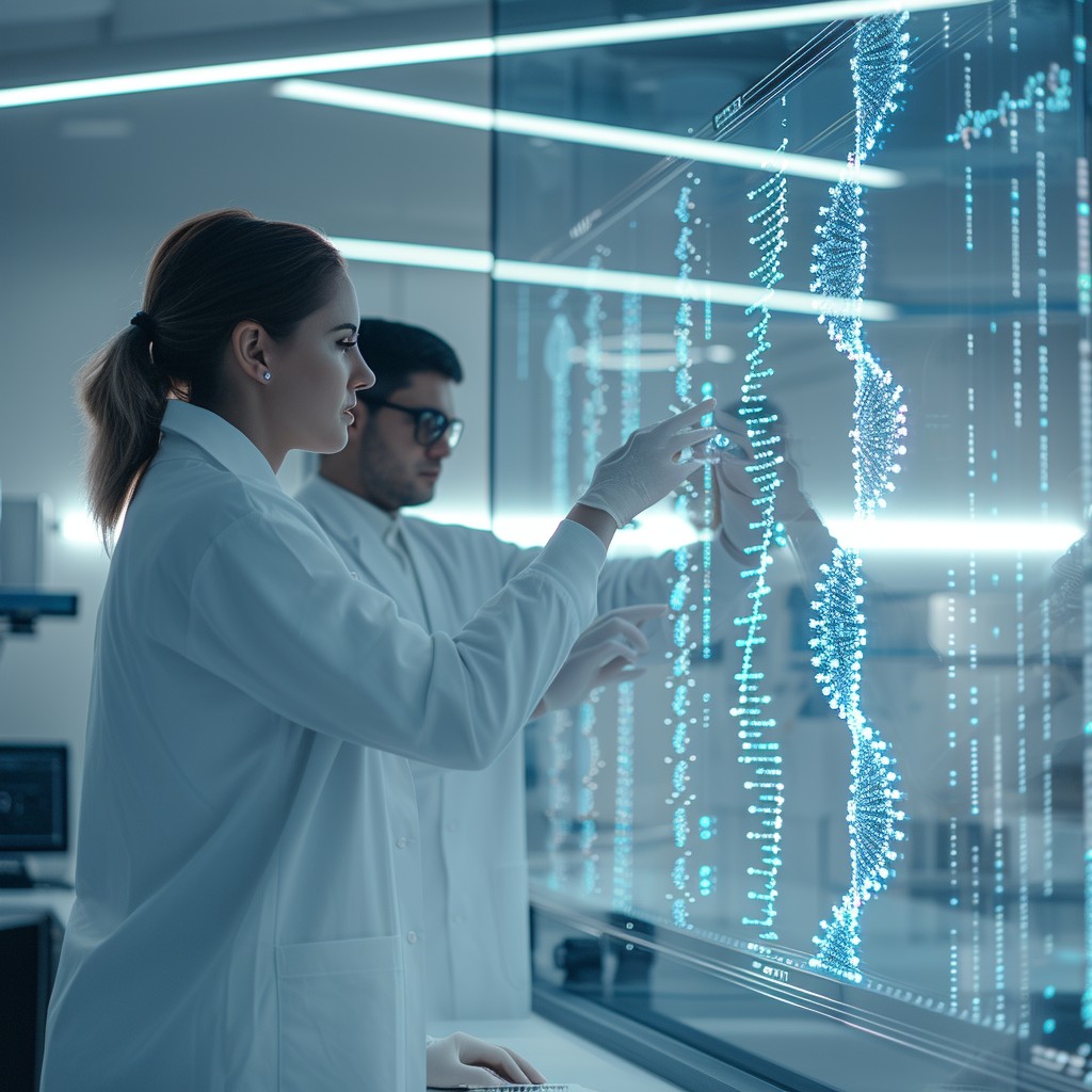 Free Analyzing Genetic Data Image - Science, Technology, Researchers ...