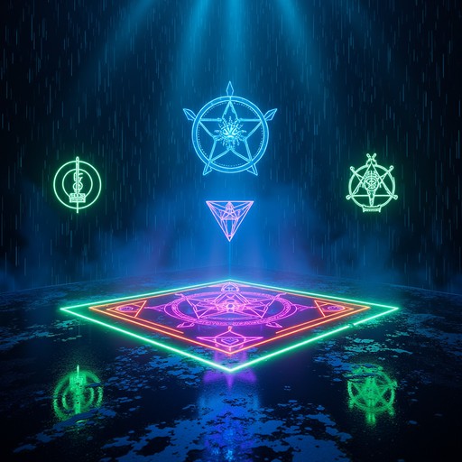 Translucent Sygils Download Cyberpunk Magic Circle Image - Neon, Cyberpunk, Mystical ...
