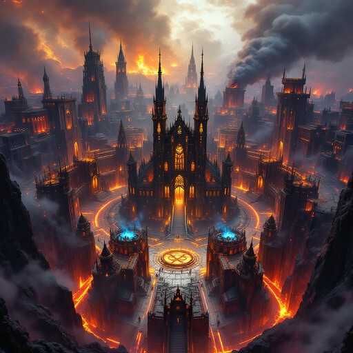 Free Infernal City Burning Image - Infernal, Hellish, Volcanic ...