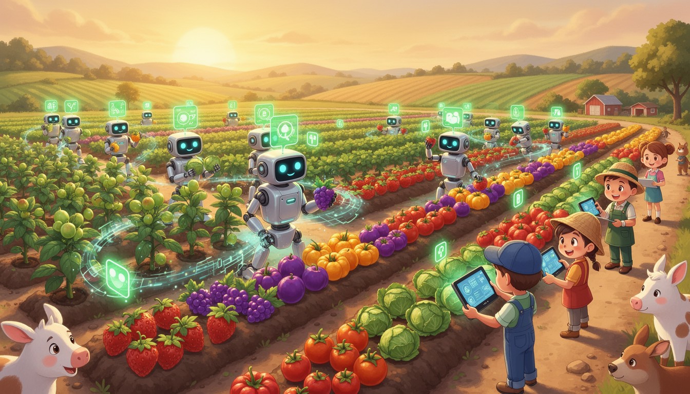 Free Future Farming Fun Image - Robots, Farming, Children | Download at ...