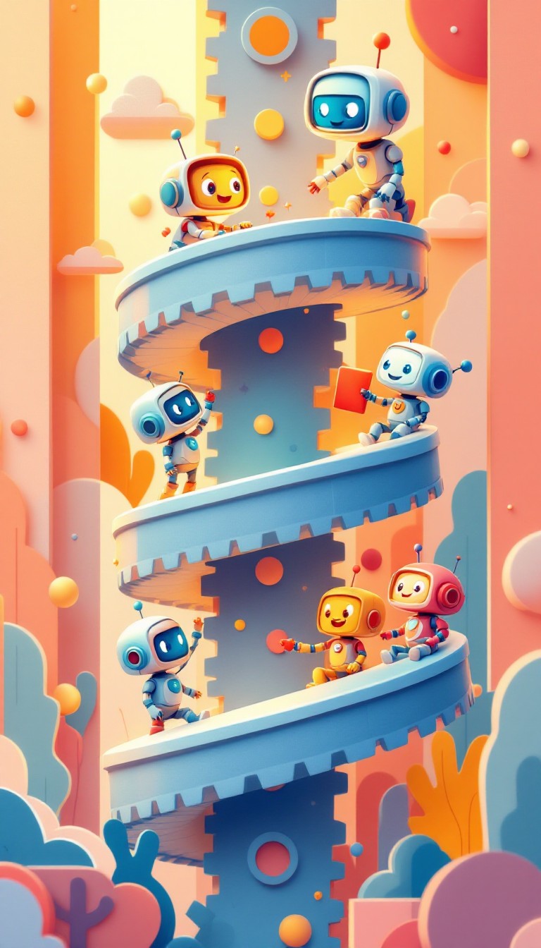 Free Robotic Playground Adventure Image - Robots, Playground, Whimsical ...