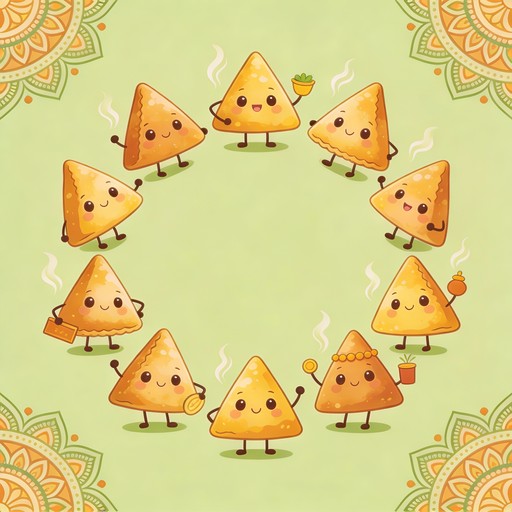 Free Happy Samosa Characters Image - Samosa, Kawaii, Illustration ...