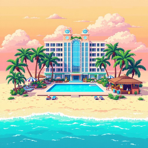 Free 8-Bit Beach Vacation Image - Pixel, Art, Retro | Download at StockCake