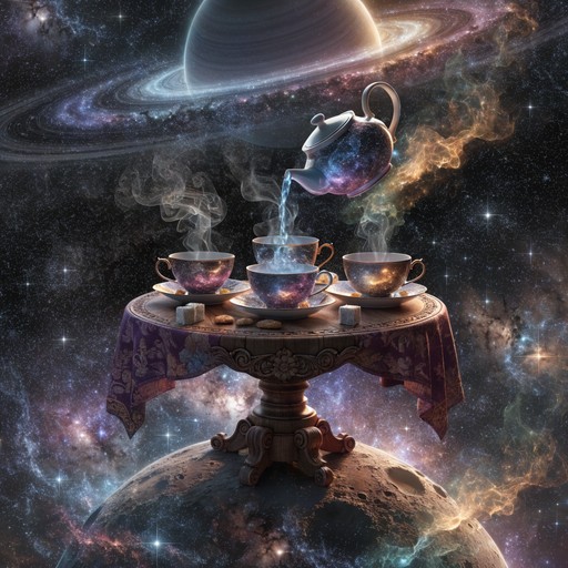 Free Cosmic Tea Party Image - Cosmic, Surreal, Tea | Download at StockCake