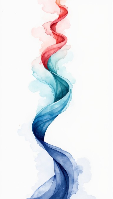 Free Flowing Color Ribbon Image - Watercolor, Spiral, Ribbon | Download ...