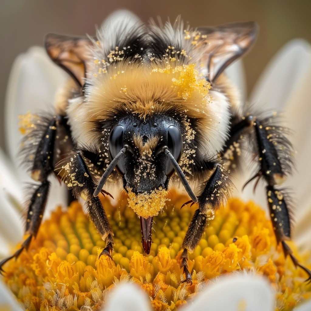 Receive Pollen Free Bee Collecting Pollen Image - Bee, Pollen, Flower | Download at ...