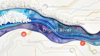 Free Digital River Flows Image - Watercolor, Digital, River | Download ...