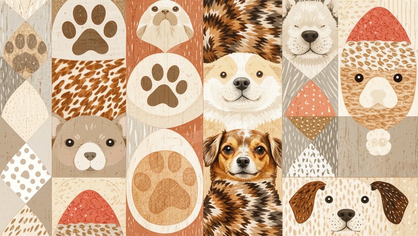 Free Playful Dog Pattern Image - Dog, Pattern, Seamless | Download at ...