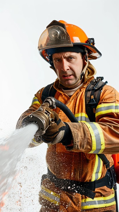 Free Firefighter in Action Image - Firefighter, Hose, Water | Download ...