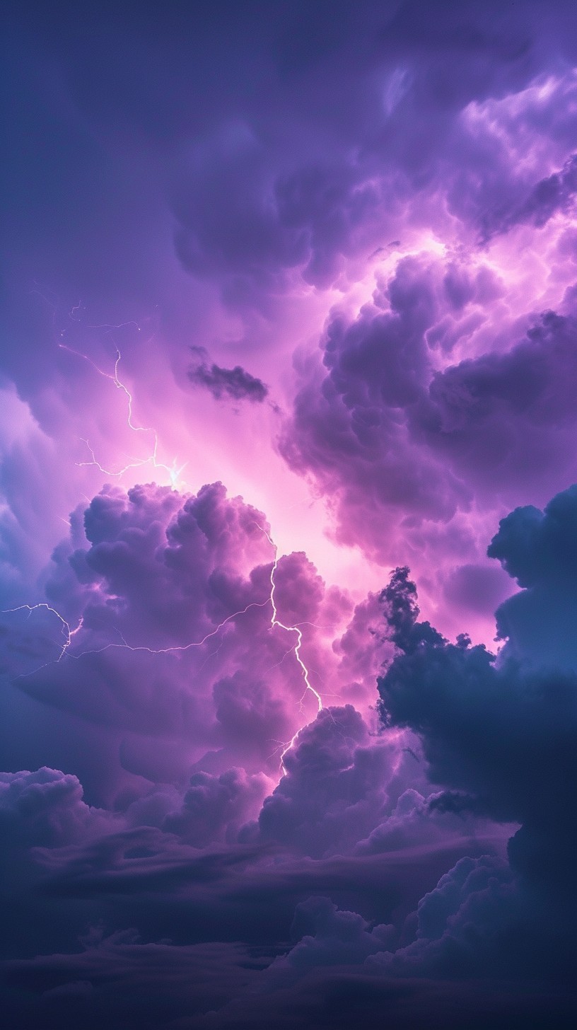 Free Electric Purple Sky Image - Lightning, Storm, Purple | Download at ...