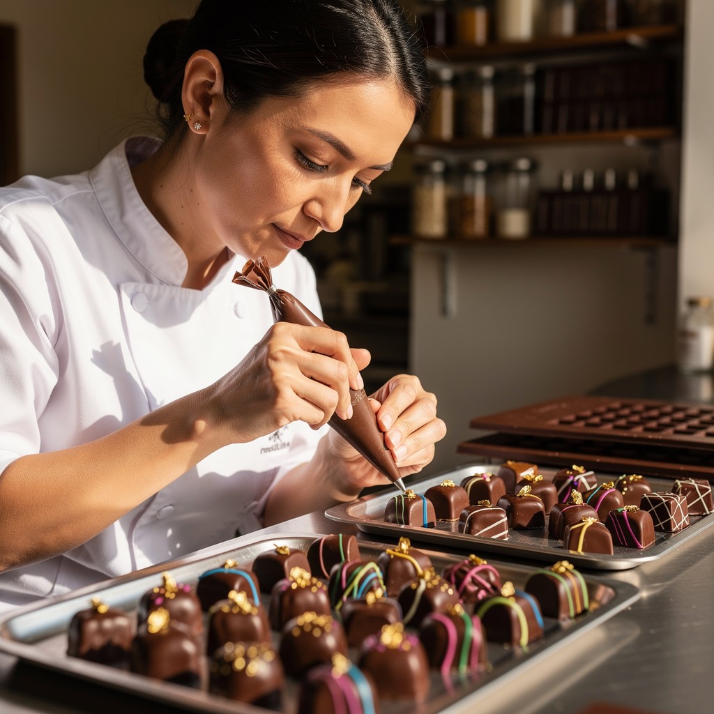 Free Chocolate Art Creation Image - Chocolatier, Woman, Artisan ...