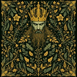 Free Forest King Emerges Image - Botanical, Medieval, Crown | Download ...