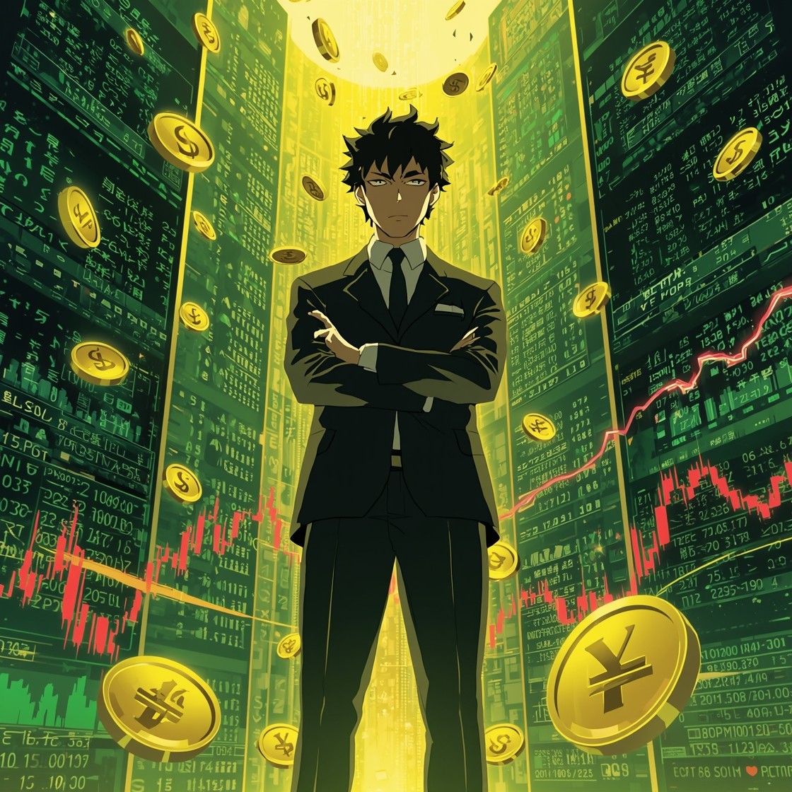 Free Digital Finance Hero Image - Anime, Businessman, Finance ...