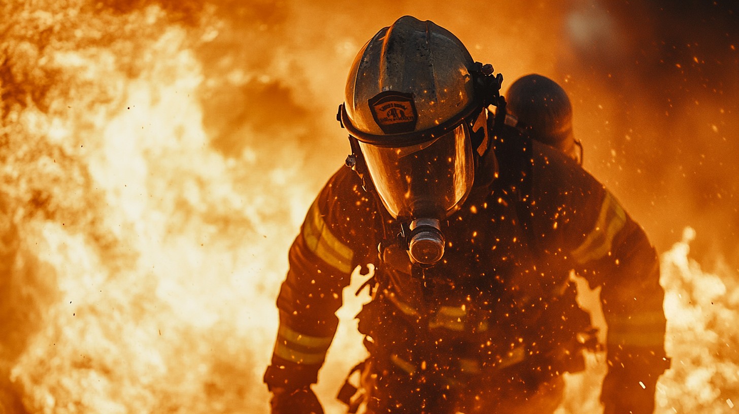 Free Firefighter in Action Image - Firefighter, Fire, Flames | Download ...