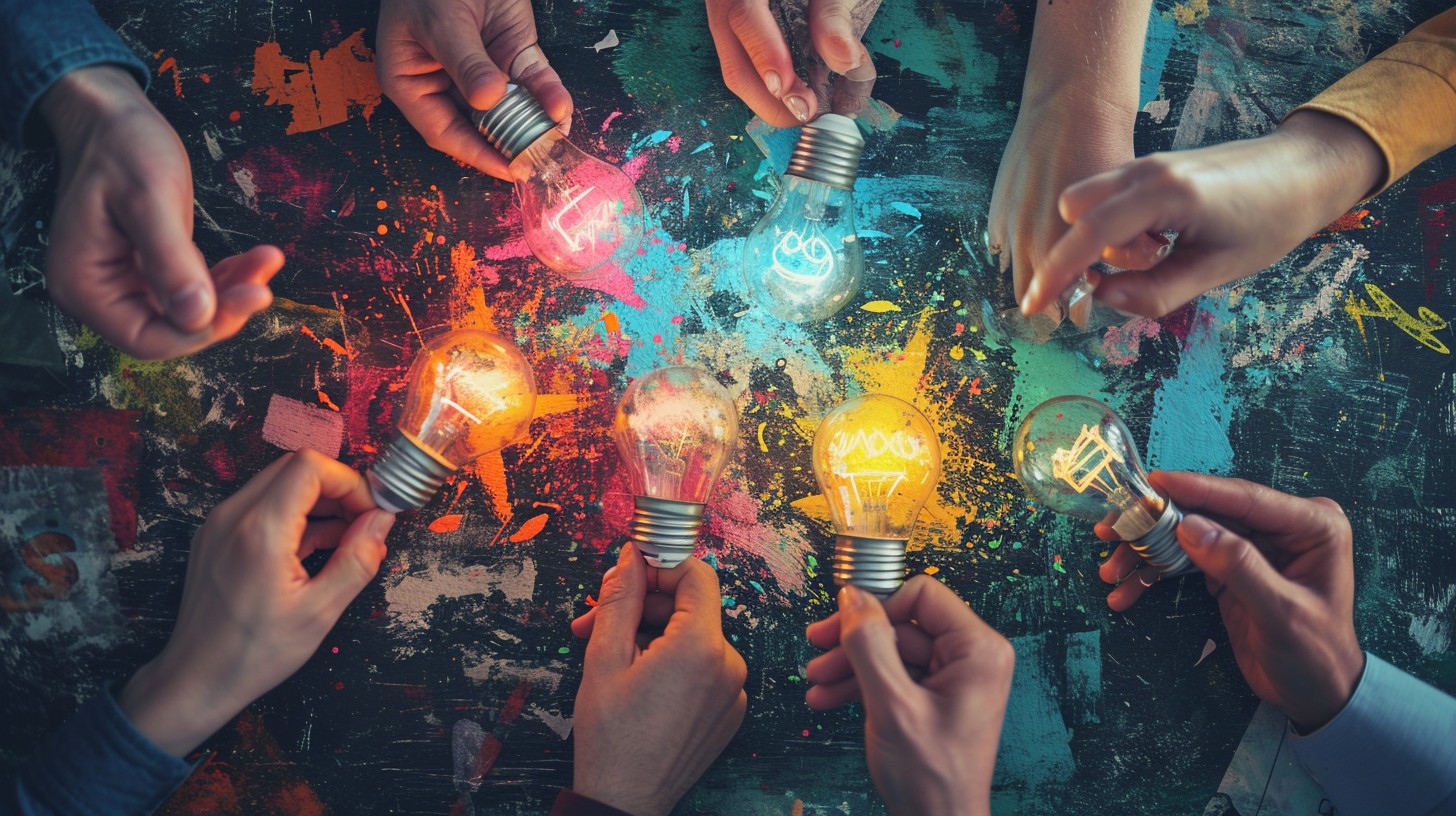Teamwork Visual Examples Free Illuminated Teamwork Concept Image - Creativity, Teamwork ...