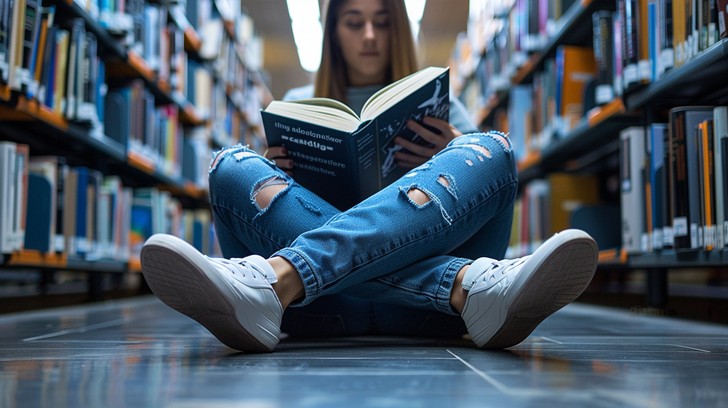 Reading In Library Free Reading In Library Image - Reading, Library, Books | Download at ...