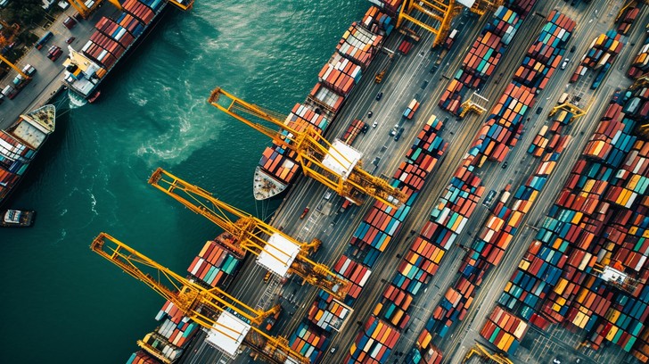 Haslet Container Port Free Busy Cargo Port Image - Shipping, Containers, Port | Download at ...