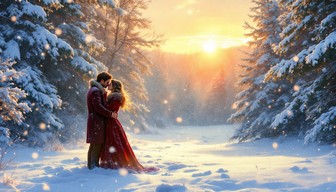 Cold Spring Romantic Free Winter Romance Glows Image - Winter, Romantic, Sunset | Download ...
