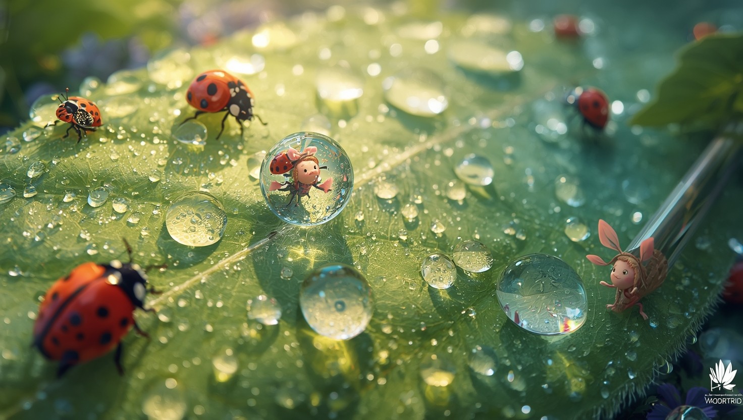 Free Dewdrop Ladybug Adventure Photo - Ladybugs, Dewdrops, Macro ...