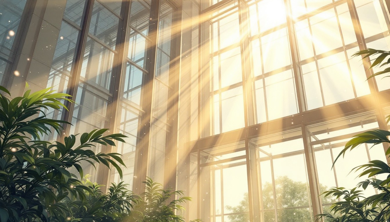 Sol Atrium Free Sunlit Atrium Paradise Image - Atrium, Sunbeams, Glass | Download ...