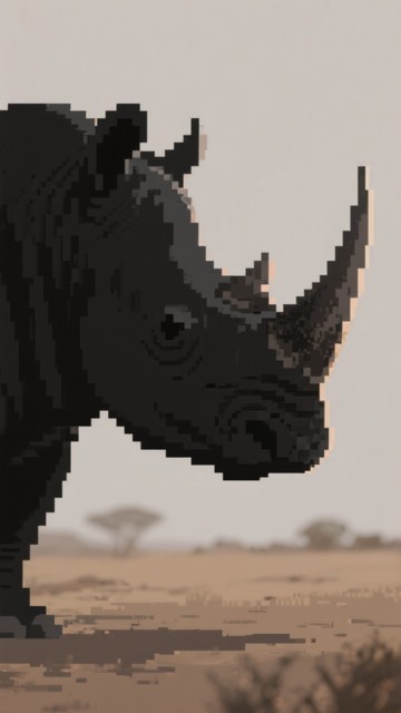 Download Majestic Rhino Profile Image - Rhinoceros, Wildlife, Savannah ...