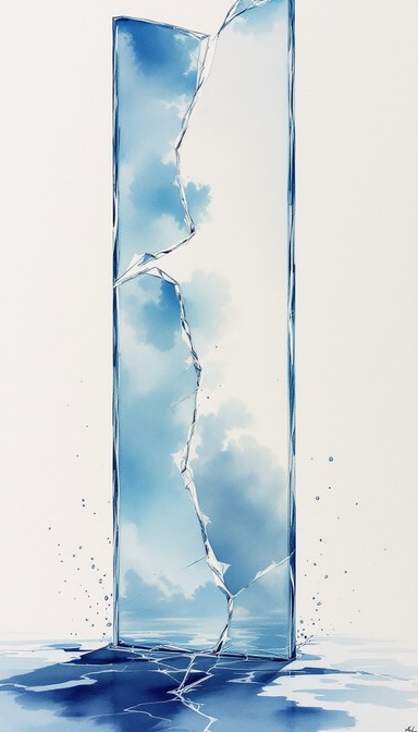 Free Shattered Sky Glass Image - Watercolor, Glass, Shattered ...