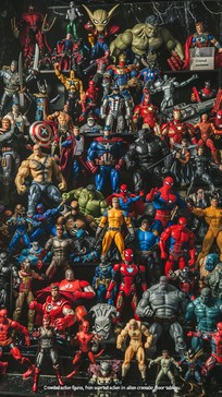 Free Action Figure Ensemble Image - Action Figures, Superheroes, Toys ...