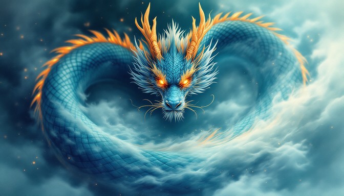 天空の風龍の画像をダウンロード - ドラゴン, 東洋の, 翡翠 | StockCake