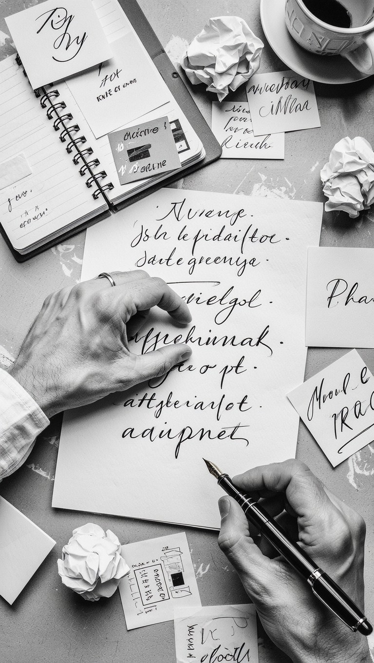 Handwritten Creatives Free Creative Writing Moment Image - Handwriting, Calligraphy, Journal ...