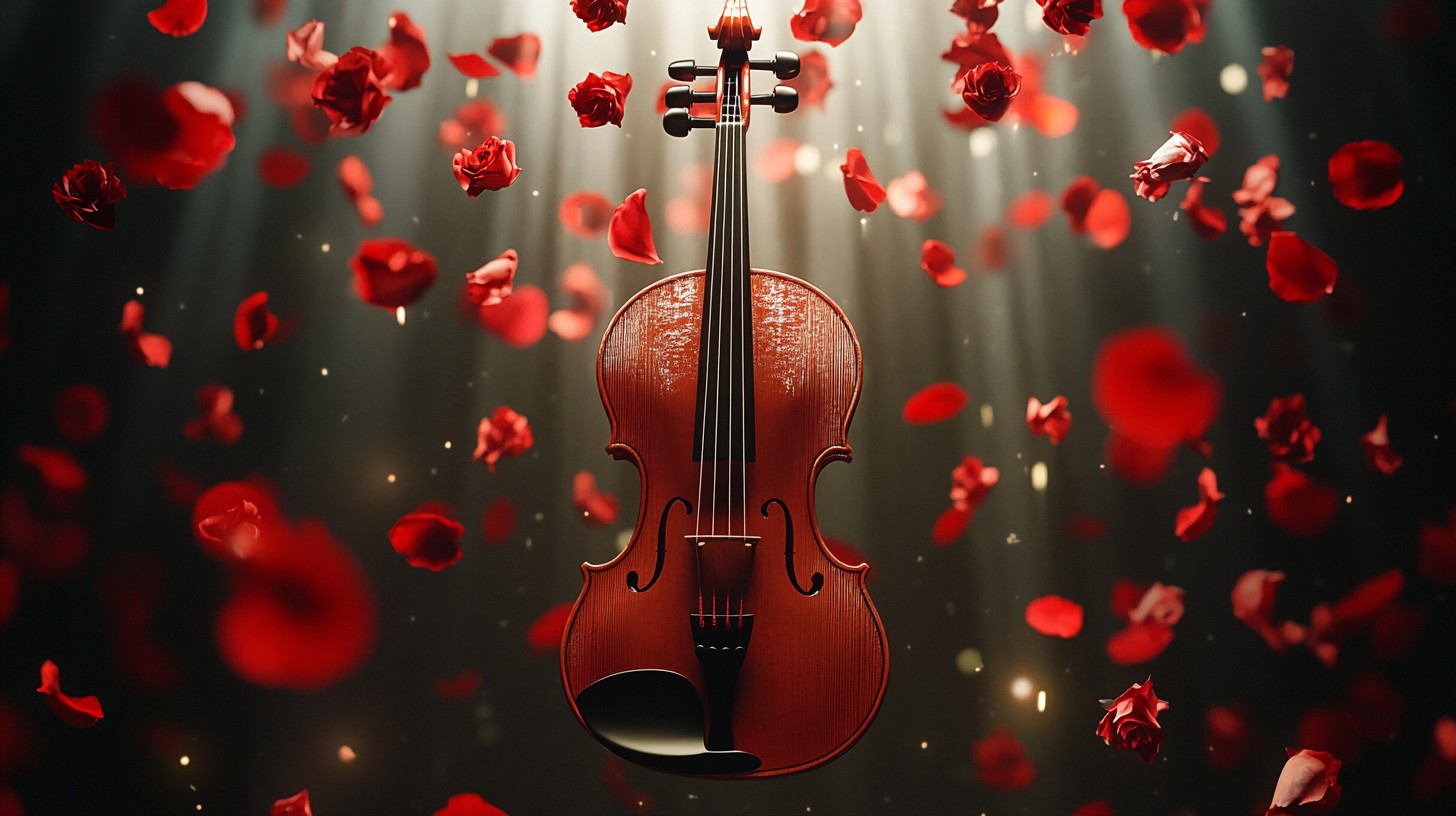 Red Roses And Violin Free Violin amidst roses Image - Violin, Roses, Red | Download at StockCake