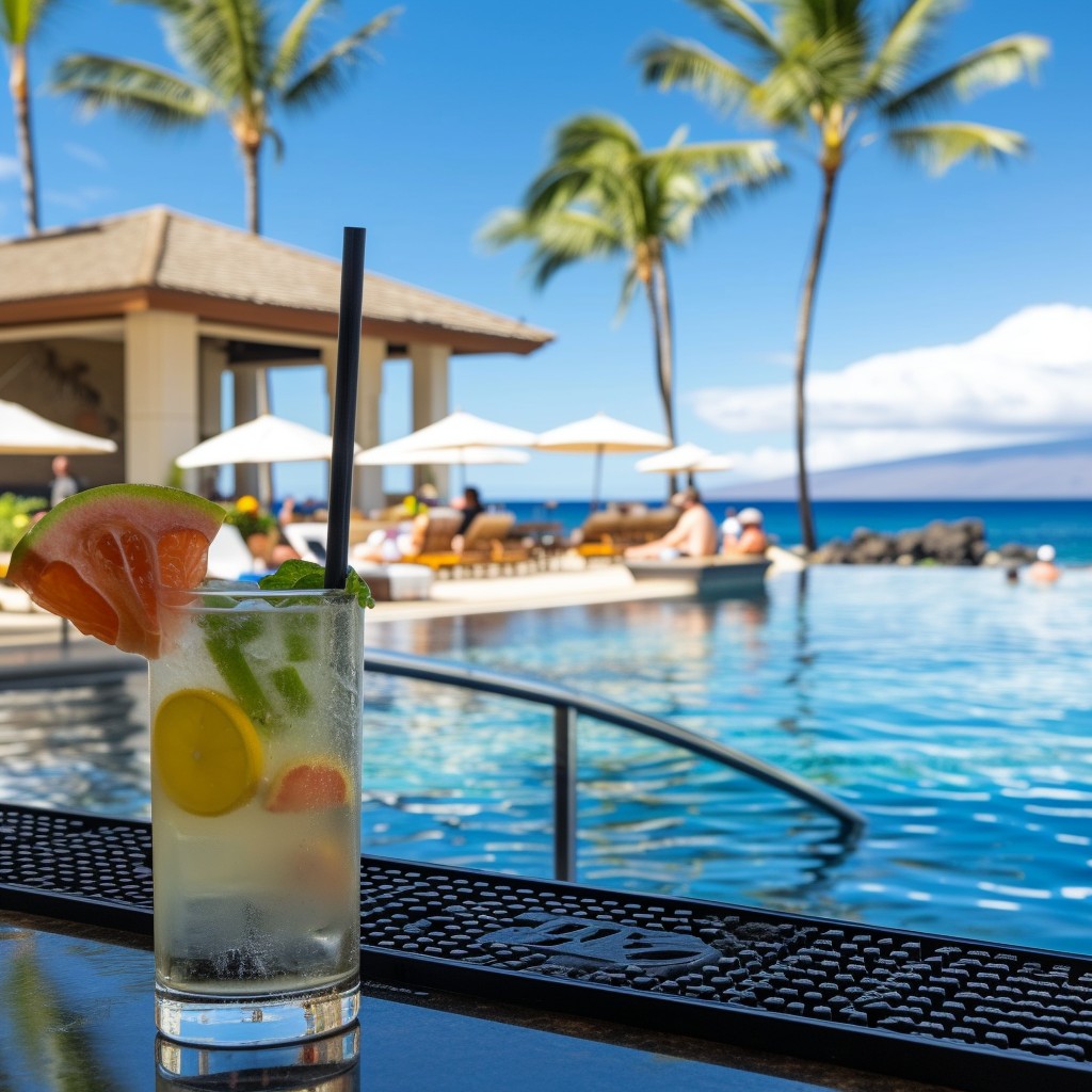 Free Tropical Poolside Drink Image - Tropical, Poolside, Palm Trees ...