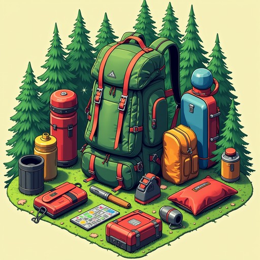 Free Backpacker's Colorful Kit Image | Download at StockCake