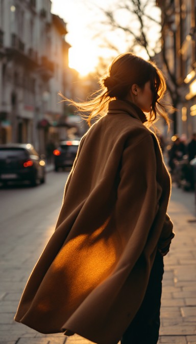 Free Sunset Street Style Image - Sunset, Coat, Wool | Download at StockCake