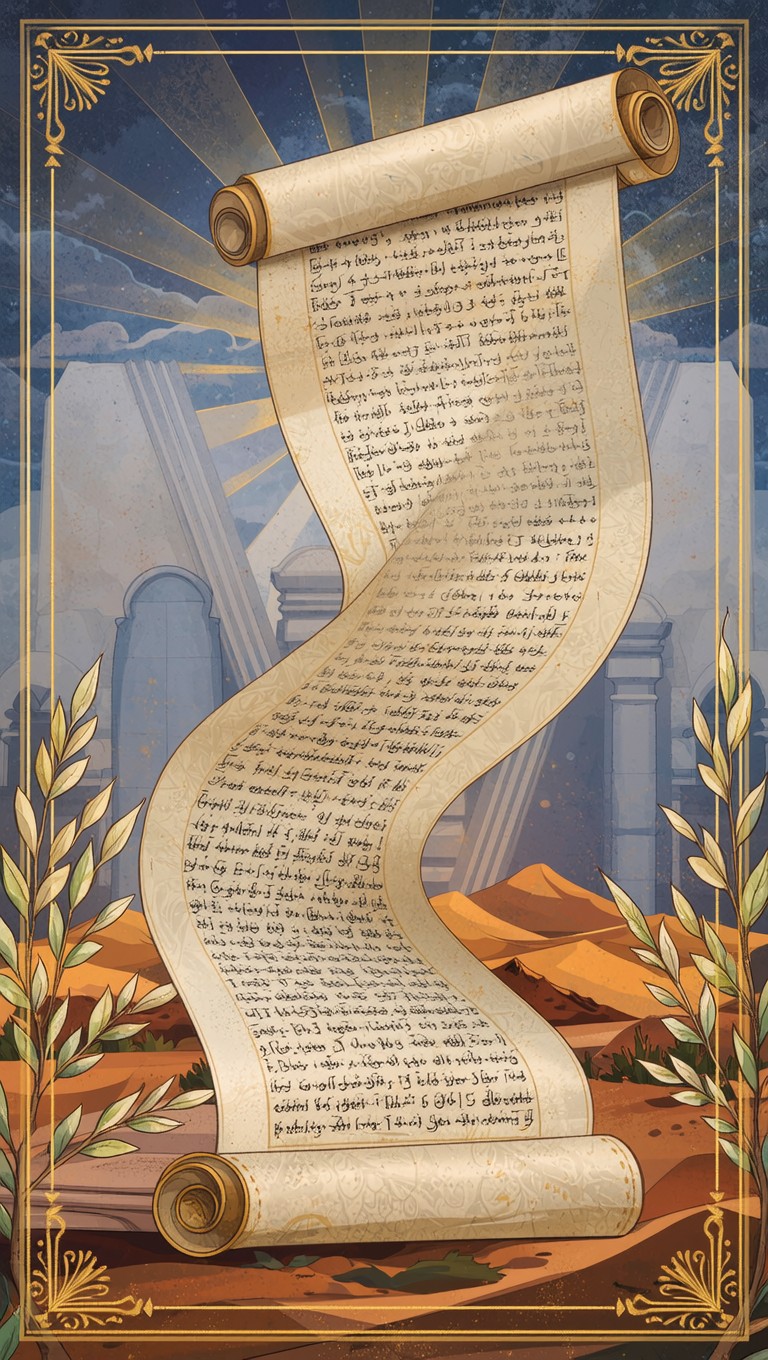 Free Sacred Scroll Ascending Image - Scroll, Parchment, Hebrew ...
