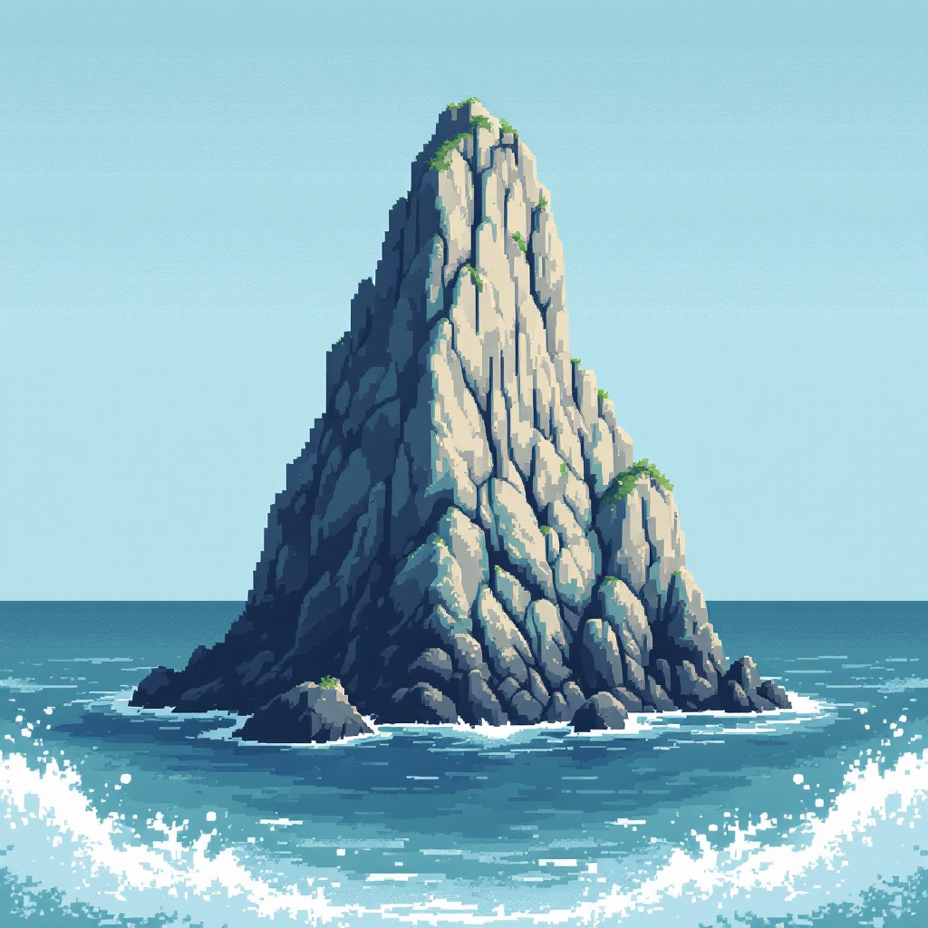 Free Ocean Rock Tower Image - Ocean, Rock, Pixel | Download at StockCake
