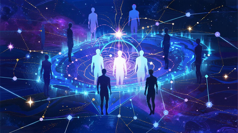 Free Cosmic Human Connection Image - Silhouette, Cosmic, Stars ...