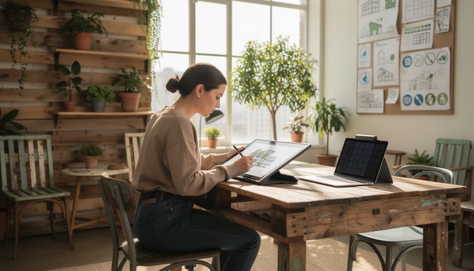 Free Sustainable Design Workspace Image - Sustainable, Designer, Eco ...